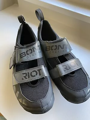 Bont Riot TR+ Triathlon Microfiber Carbon Sole Shoes Size 46.5  US 11.5. • $70