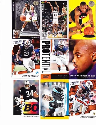 Auburn Tigers 18 Card Lot- Bo Jackson + Cam Newton + Charles Barkley + Bigsby Rc • $4.95