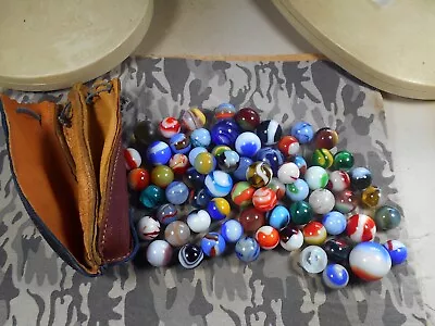 Vintage Bag Of Marbles All Kinds  • $22.50