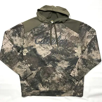 Cabelas O2 Octane Camouflage Pullover Sweatshirt Polyester Hoodie Adult Large • $24.99