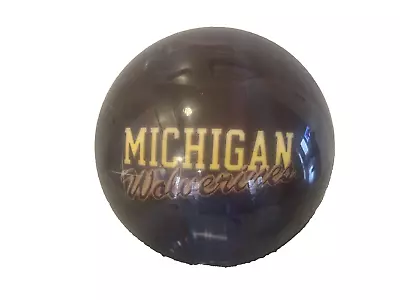 🔥Vintage Brunswick Michigan UM Wolverines Bowling Ball 8.5 Lbs~UNDRILLED🔥 • $89.10