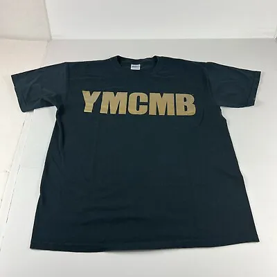 Y2K Cash Money Records YMCMB Shirt Large Black Faded Lil Wayne Drake Nicki Minaj • £43.78