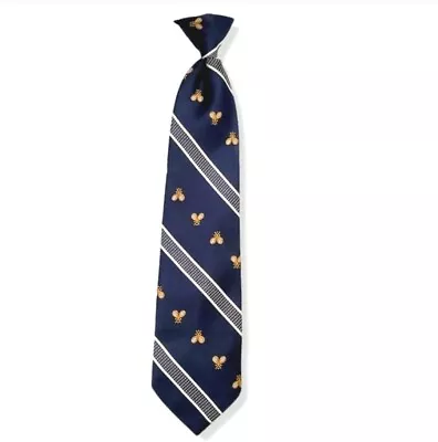 #O Tennis Mens Navy Blue Clip On Tie Club Tie • $5