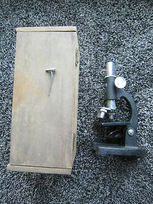 Vintage Research Mark Xi Microscope With Wooden Box Japan 100x 200x 300x • $19.99