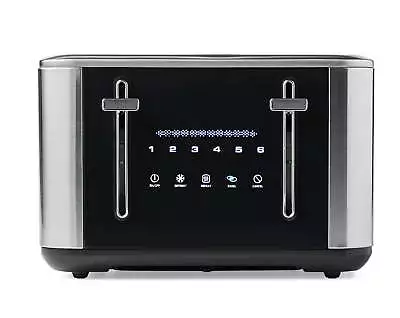 Farberware Touchscreen 4-Slice Toaster Stainless Steel And Black New • $35.99