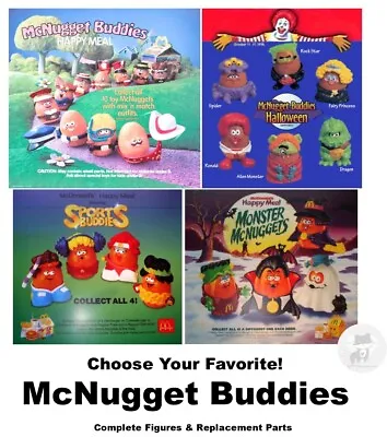 McDonald's McNugget Buddies-Complete Figures Or Replacement PARTS-Choose! • $8