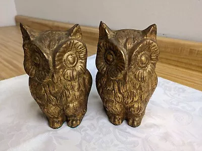 Vtg. LJ Original Made In Japan Metal Owl Pair. • $60