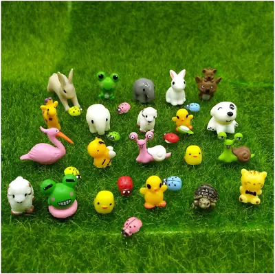 Emien 31 Pieces Mini Animals Miniature Ornament KitsTiny Animals FigurinesFair • $14.69