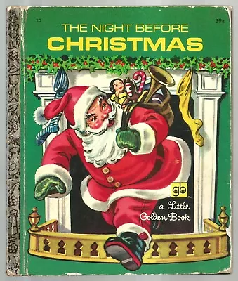 Vintage Children's Little Golden Book THE NIGHT BEFORE CHRISTMAS Corinne Malvern • $3.99