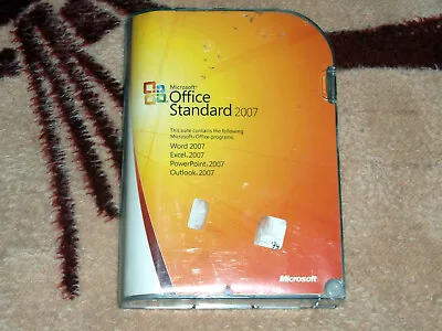 Microsoft Office Standard 2007 CD In Case With Key Good Shape Full Retail • $24.99