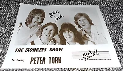 The Monkees VINTAGE 80's Peter Tork Photo SIGNED Like Beatles Turtles FAB & RARE • $10.50