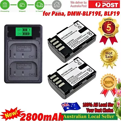 DMW-BLF19 Battery & Charger USB Dual Slots For Panasonic Lumix GH5S G9 GH5 GH4 • $42.90