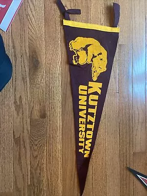 Kutztown University College Pennant 26” Long Felt • $2