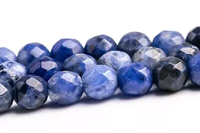 5-6MM Natural Blue Sodalite Beads Grade AAA Faceted Round Gemstone Loose Beads • $4.99