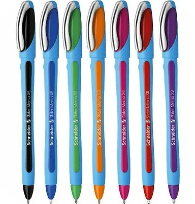 Schneider Slider Memo XB Viscoglide Ballpoint Pen All Colours & Multi Packs • £4.75