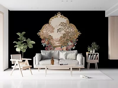 3D Hand Drawn Forest Pink Floral Wallpaper Wall Murals Removable Wallpaper 22 • $26.10