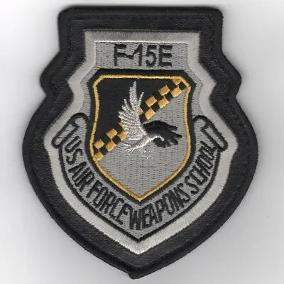 4  Usaf Air Force Wic F-15e Division Eagle Leather Embroidered Hook & Loop Patch • $39.99