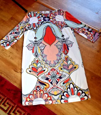£19.99 • Buy Unusual Ladies Donna Morgan Ethnic Kaftan Vintage 60s 70s Retro Look Dress Sz 10