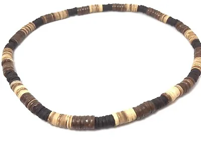 Surfer Necklace Choker Coconut Shell For Men HandMade Thailand Gift Son • $15.99