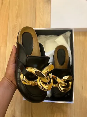 JW Anderson Women's Chain Leather Mules - Black - UK6 / 39  • £150