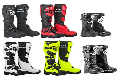 FLY Racing Maverik Motocross Boots Dirt Bike Riding ATV Maverick Adult Youth Kid • $119.95