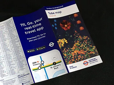 2 X London Underground Pocket Tube Maps - December 2023. TFL Go Ad. • £1.50