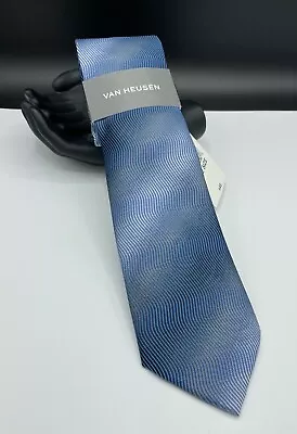 VAN HEUSEN Men's Neck Tie ~ Navy Blue ~  Swirl ~ NEW Fashion MSRP: $45. • $14.99