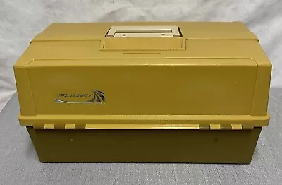 Plano Model 8106 6-Tray Vintage Tackle Box Two Tone Brown Fishing Bass Musky • $30