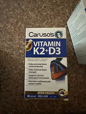 Caruso's Vitamin K2+D3 - 60 Capsule • $7.62