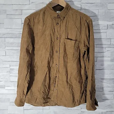 £6.90 • Buy Mens H&M LOGG Brown Corduroy Long Sleeved Shirt Medium