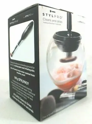 StylPro Battery Powered Electric Make Up Brush Cleaner Cleans Dries New In Box • $11.25