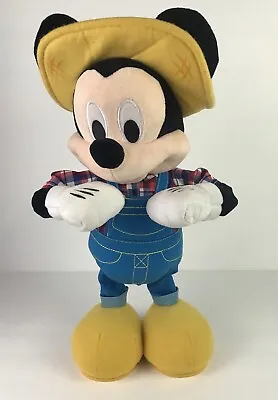 Disney  Mickey Mouse E-I-Oh! Sing- Dance Farmer Mickey Mouse Plush Toy 15” • £17.36