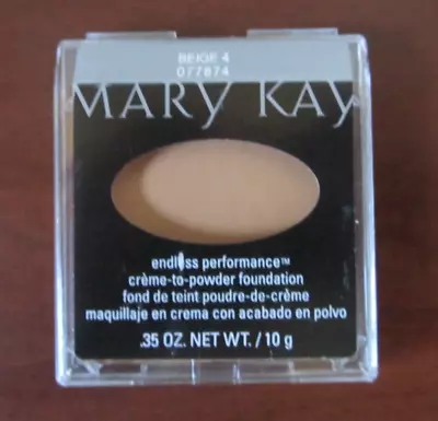 Mary Kay Endless Performance Creme-to-Powder Foundation BEIGE 4 ~ 077874 • $20