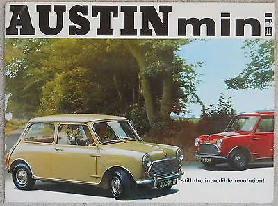 Austin Mini MkII Fold Out 1969 Brochure • $29