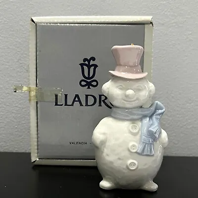 LLADRO Snowman Muneco Do Nieve Porcelain Ornament #5841 Mint In Box 4in • $34.99