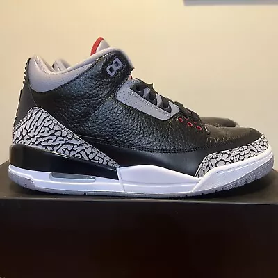 $1200 • Buy 2011 Release Air Jordan 3 Retro Black Cement 136064 010 Brand New Authentic Ds