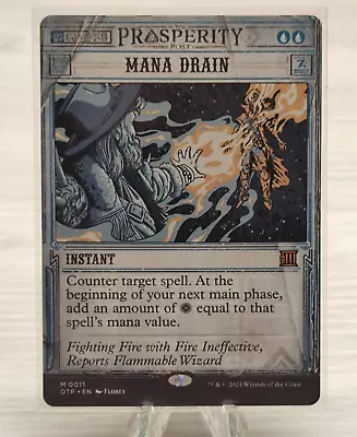 Mana Drain Magic MTG Outlaws Of Thunder Junction Pack Fresh NM/M English • $39.95