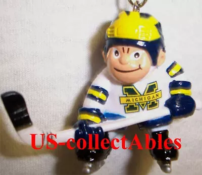 NCAA MICHIGAN WOLVERINES Hockey Player Lil Sports Brat Rare College Collectible • $9.99