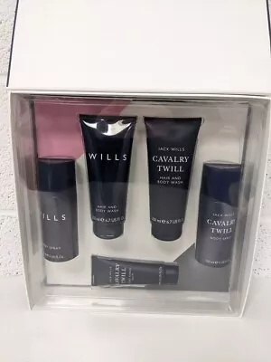 Jack Wills Mens Bathing Gift Set 5 Piece Cavalry Twill - New • £19.99