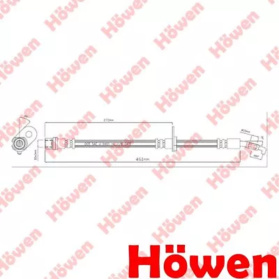 Fits Toyota RAV4 1994-2000 2.0 Brake Hose Front Right Howen 9094702782 • $23.24