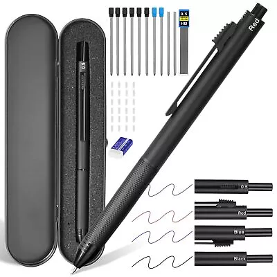 AUAUY 4 In 1 Multicolor Pen Metal Cased Multifunction Pen Gravity Sensor Mult... • $16.55