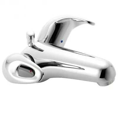 £23.99 • Buy Chrome Basin Dual Mixer Tap Mono Clearance High Quality 4G4095 Bathroom NEW