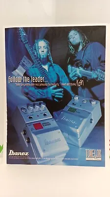 Korn Munky And Head Ibanez Guitar Effects Ad 1999   - 11x8.5 - Print Ad.  9 • $9.95