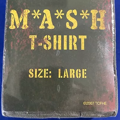 MASH 4077th TV Show - Red Cross Tee Shirt 2007 With Yellow Print Size Large • $24.72