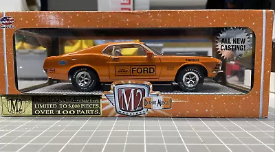 M2 Machines 1970 Ford Mustang Die Cast Boss 429 Orange 1:24 Limited Edition • $24.88