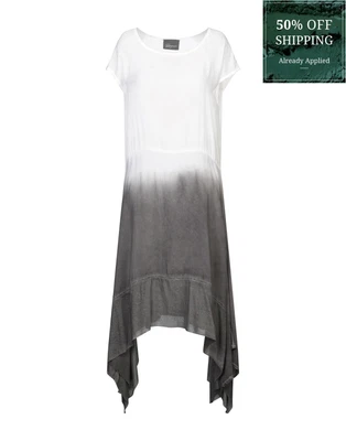 £24.99 • Buy RRP €245 ROGUE T-Shirt Dress Size IT 42 Dip Dye Made In Italy