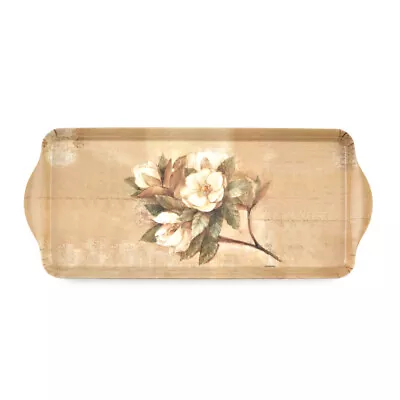 Melamine Sandwich Serving Tray Sugar Magnolia 15.1  X 6.5  By Pimpernel • $15