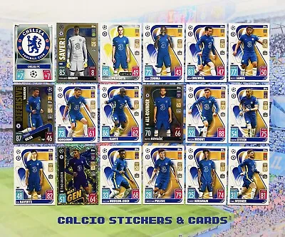 Topps Match Attax 2021/22 Full Chelsea Team Set All 18 Cards + Rare Foils Shiny • £6.75