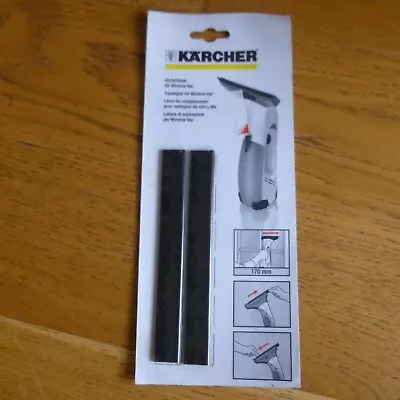 Karcher Window Vac Vacuum Blades Genuine Pack Of 2 Medium 170mm 2.633-104.0 • £9.99