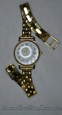 $1599.95 • Buy Lorenz 24mm Womens Wirst Watch 8in 18K Gold 31.3g Water Resistant